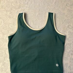 lululemon athletica Teal and Cream Tank Top